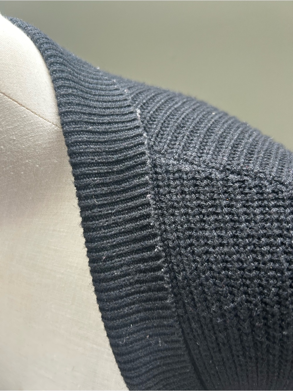 Soma Black Ribbed Open Cardigan - Picture 3 of 6